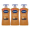 Vaseline Cocoa Radiant w/ Pure Cocoa Butter Lotion, 20.3oz (600ml) (Pack of 3)