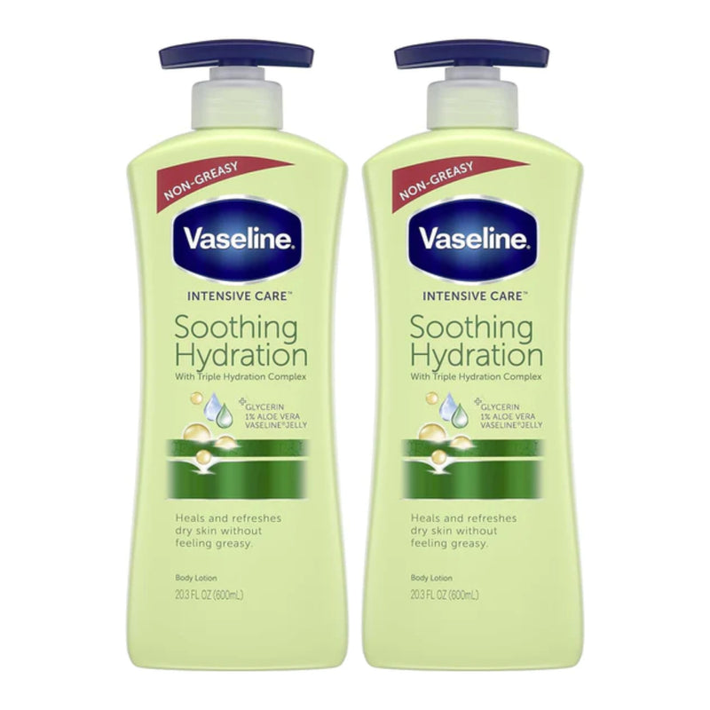 Vaseline Intensive Care Soothing Hydration Lotion, 20.3oz (600ml) (Pack of 2)