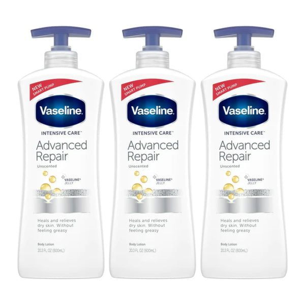 Vaseline Intensive Care Advanced Repair Body Lotion, 20.3oz (600ml) (Pack of 3)