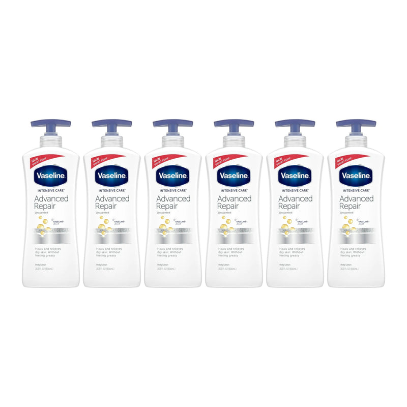 Vaseline Intensive Care Advanced Repair Body Lotion, 20.3oz (600ml) (Pack of 6)