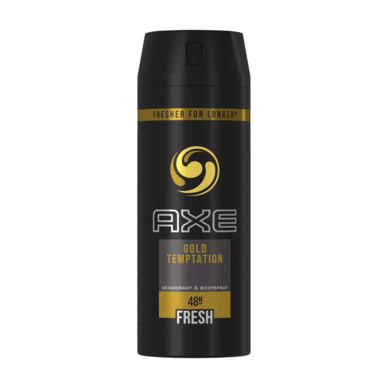 Axe Gold Temptation Deodorant + Body Spray, 150ml (Pack of 3)