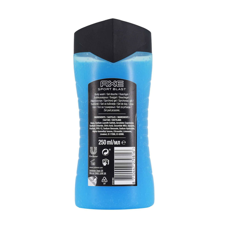 Axe You Refreshed Active Sport Body Wash, 8.45oz (250ml) (Pack of 12)