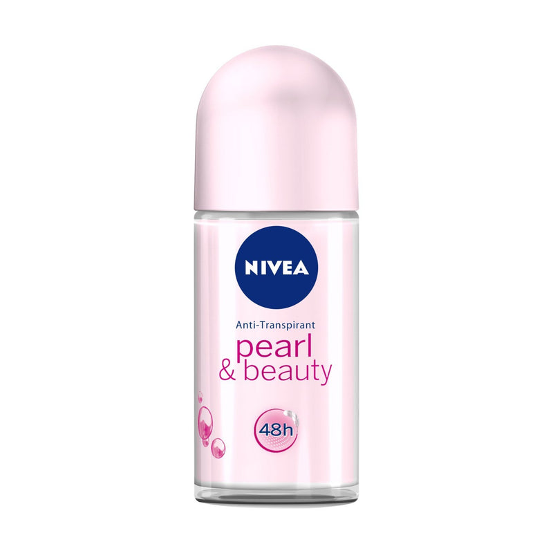 Nivea Pearl & Beauty Roll-On Deodorant, 1.7oz (50ml) (Pack of 12)