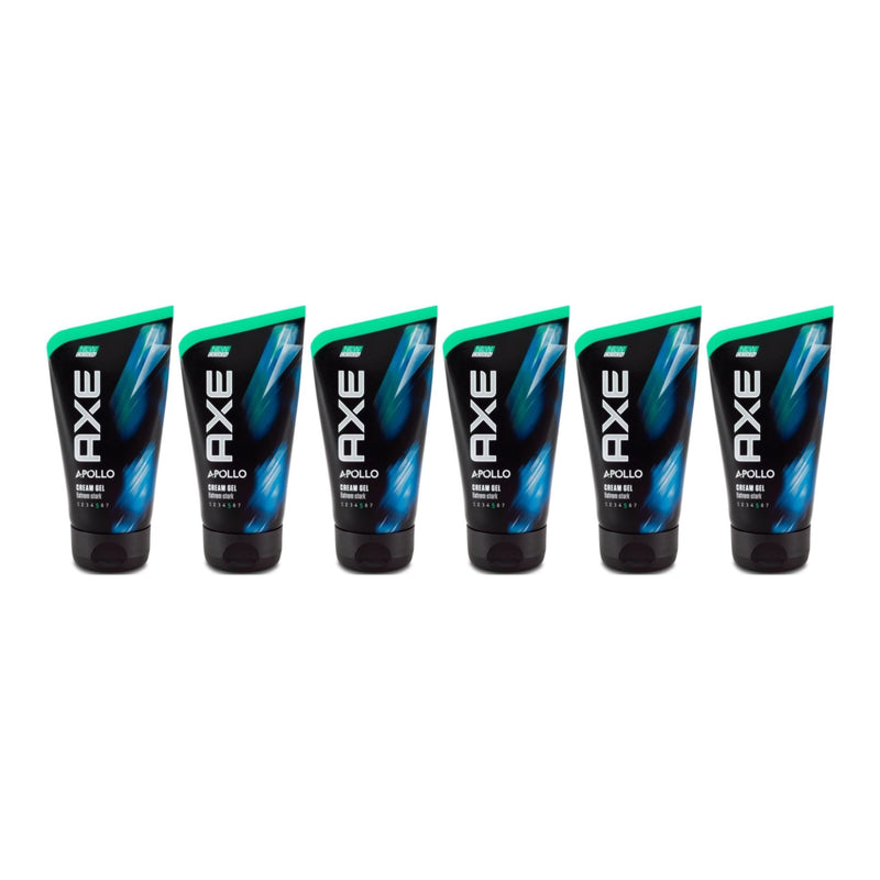 Axe Apollo Extreme Fixation Anti-Gravity Hair Gel, 125ml (Pack of 6)