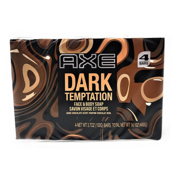 Axe Dark Temptation Face & Body Soap 4 Pack 14.1oz (400g)