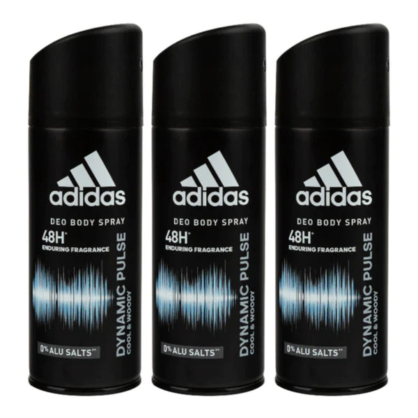 Adidas Dynamic Pulse Cool & Woody Deo Body Spray, 150ml (Pack of 3)