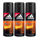 Adidas Deep Energy Deodorant Body Spray, 150ml (Pack of 3)