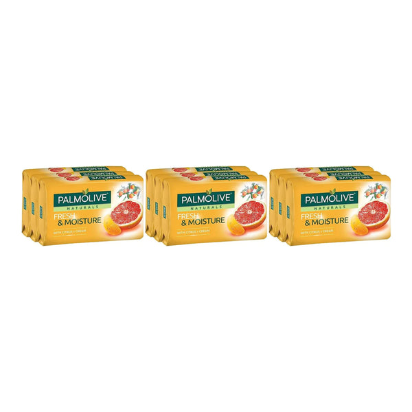 Palmolive Fresh & Moisture Citrus & Cream Soap, 3ct. 240g (Pack of 3)