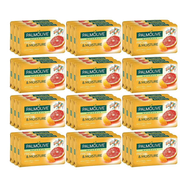 Palmolive Fresh & Moisture Citrus & Cream Soap, 3ct. 240g (Pack of 12)