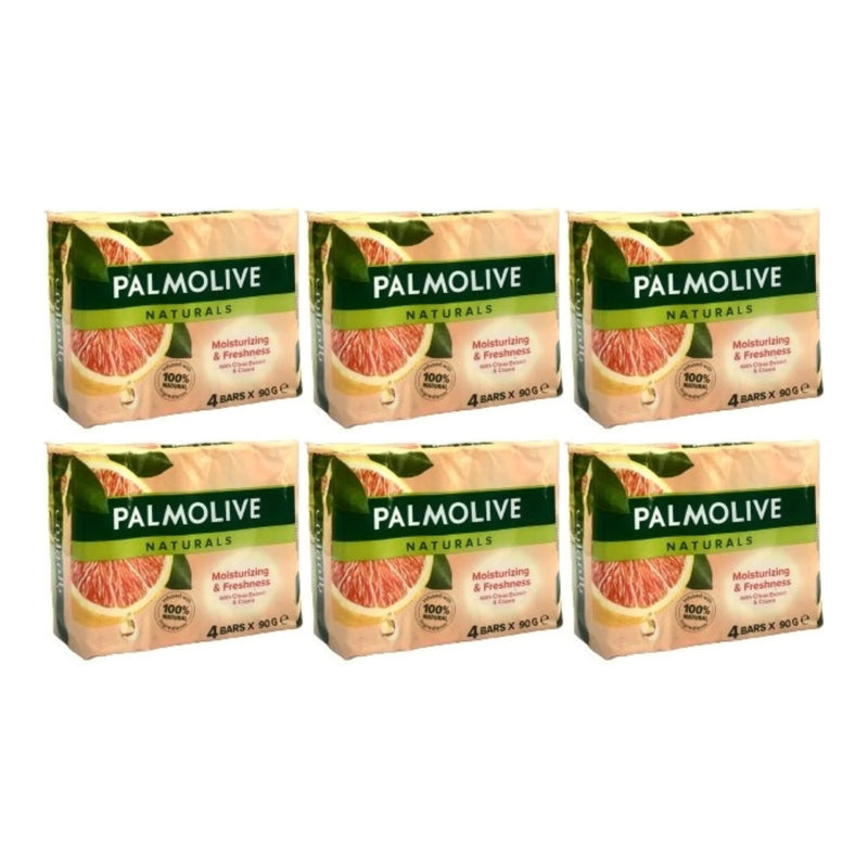 Palmolive Moisturizing Freshness Citrus Cream, 4 ct. 360g (Pack of 6)