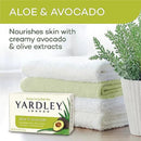 Yardley London Aloe & Avocado Moisturizing Bath Bar Soap, 4.0 oz.