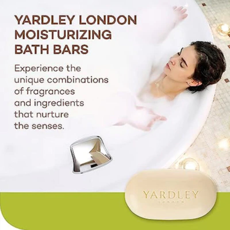 Yardley London Aloe & Avocado Moisturizing Bath Bar Soap, 4.0 oz. (Pack of 6)