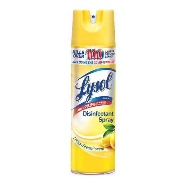 Lysol Disinfectant Spray - Lemon Breeze Scent, 19oz.