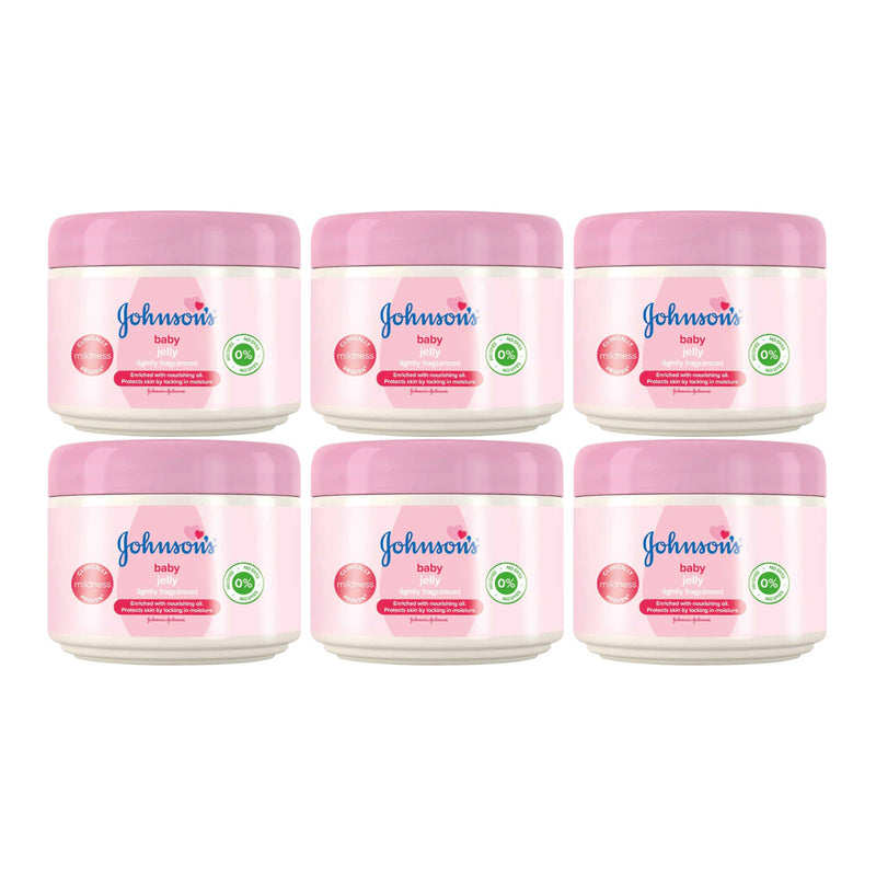 Johnson's Baby Jelly - Lightly Fragranced, 250ml (Pack of 6)