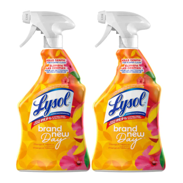 Lysol Brand New Day Disinfectant Cleaner - Mango & Hibiscus, 22oz (Pack of 2)