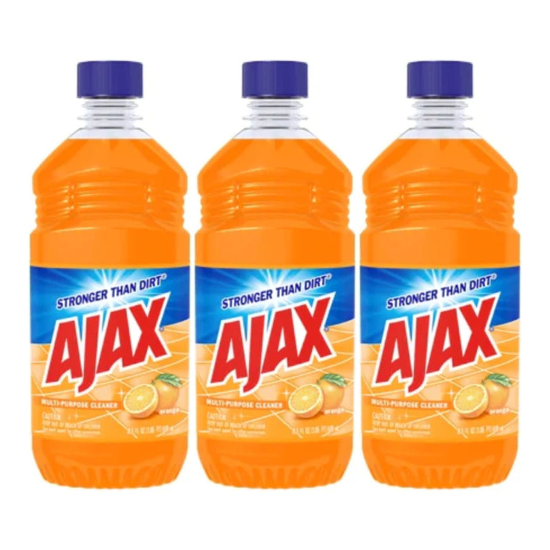 Ajax Multi-Purpose Cleaner, Orange Scented, 16.9oz (500ml) (Pack of 3)