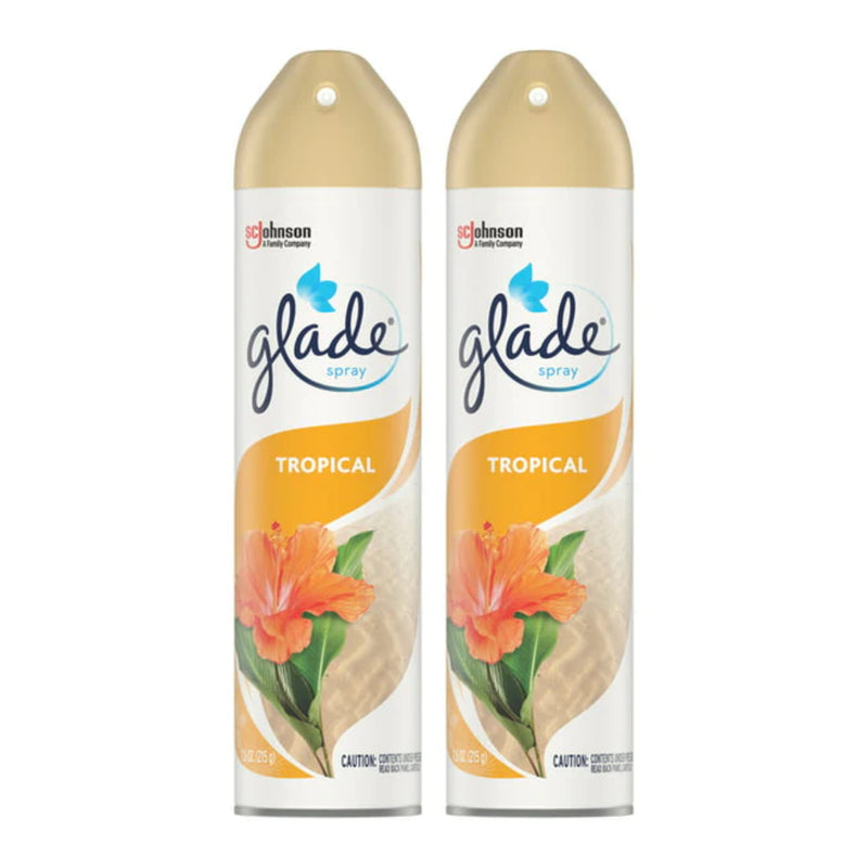 Glade Spray Tropical Scent Air Freshener, 7.6oz (215g) (Pack of 2)