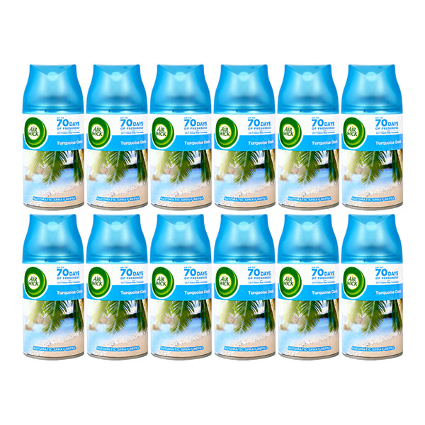 Air Wick Freshmatic Automatic Spray Refill Turquoise Oasis, 250ml (Pack of 12)