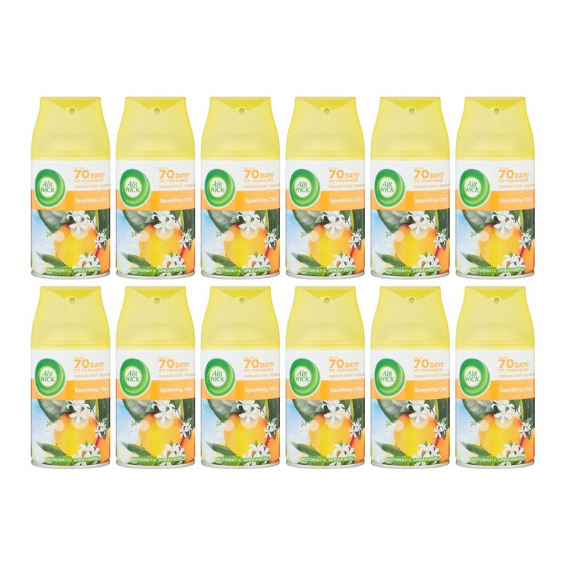 Air Wick Freshmatic Automatic Spray Refill Sparkling Citrus, 250ml (Pack of 12)