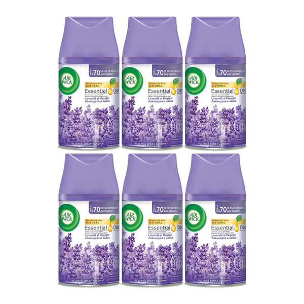 Air Wick Freshmatic Automatic Spray Refill Lavender Chamomile, 250ml (Pack of 6)