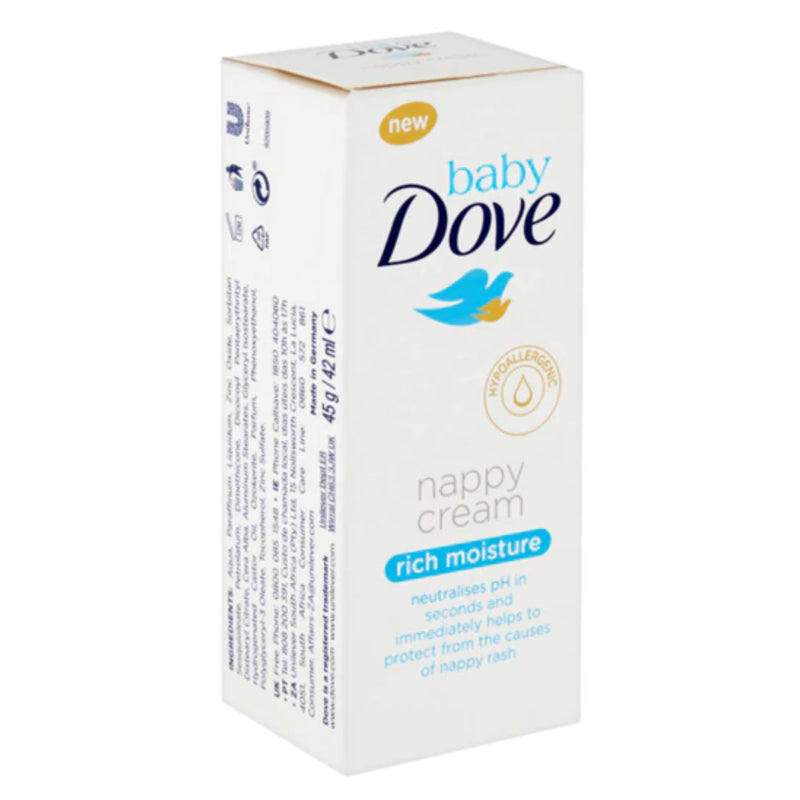 Baby Dove Nappy Cream Rich Moisture, 42ml (45g) (Pack of 3)