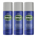 Brut Oceans Deodorant Spray Efficacite Longue Duree, 200ml (Pack of 3)