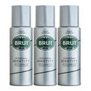 Brut Identity Deodorant Spray Efficacite Longue Duree, 200ml (Pack of 3)