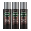 Brut Musk Deodorant Spray Efficacite Longue Duree 200ml (Pack of 3)