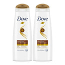 Dove Anti-Frizz Oil Therapy Shampoo, 12 Fl. Oz. (355ml) (Pack of 2)