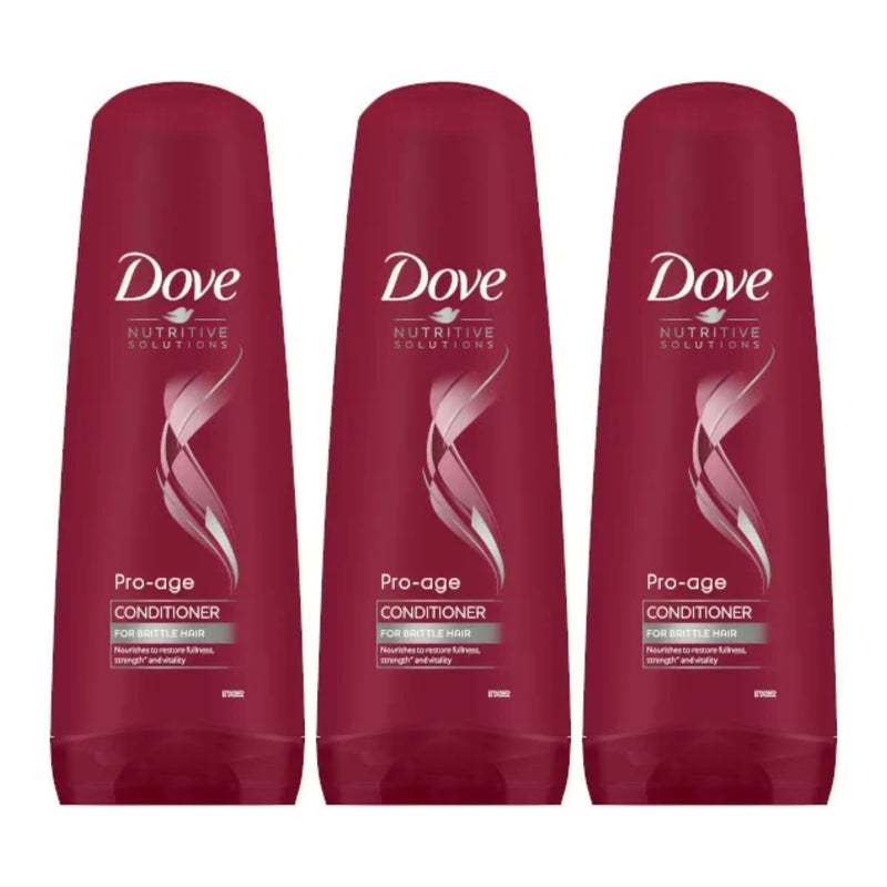 Dove Pro-Age Conditioner For Brittle Hair, 12 Fl. Oz. (350ml) (Pack of 3)