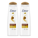 Dove Nourishing Oil Care Shampoo, 13.5 Fl Oz. (400ml) (Pack of 2)