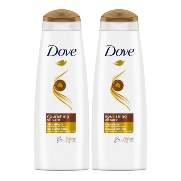 Dove Nourishing Oil Care Shampoo, 13.5 Fl Oz. (400ml) (Pack of 2)