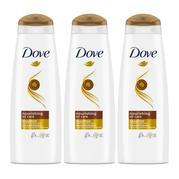 Dove Nourishing Oil Care Shampoo, 13.5 Fl Oz. (400ml) (Pack of 3)