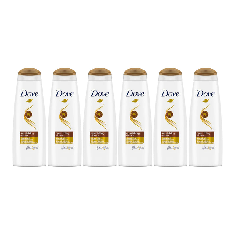 Dove Nourishing Oil Care Shampoo, 13.5 Fl Oz. (400ml) (Pack of 6)