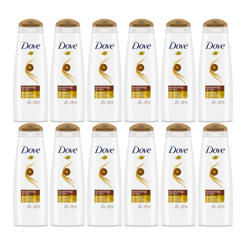 Dove Nourishing Oil Care Shampoo, 13.5 Fl Oz. (400ml) (Pack of 12)