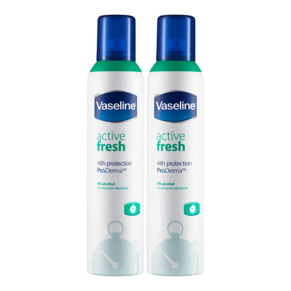 Vaseline Active Fresh Anti-Perspirant Deodorant Spray, 250ml (Pack of 2)