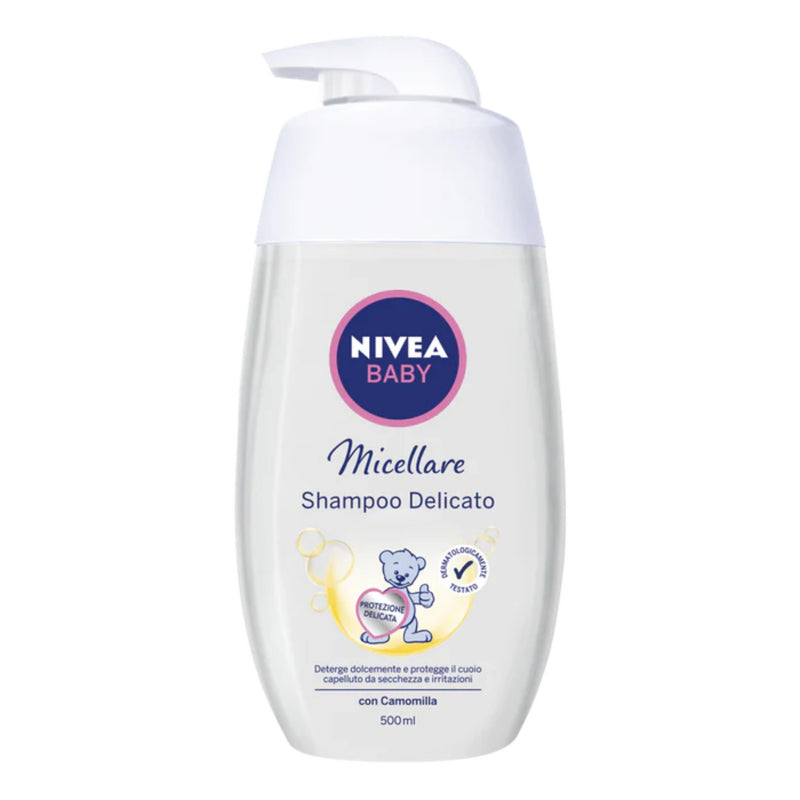 Nivea Baby Shampoo Delicato Micellare w/ Camomilla, 16.9oz (500ml)