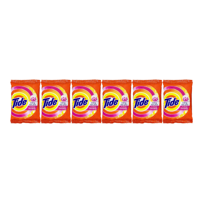 Tide Powder with Downy Laundry Detergent Powder, 350g (Pack of 6)