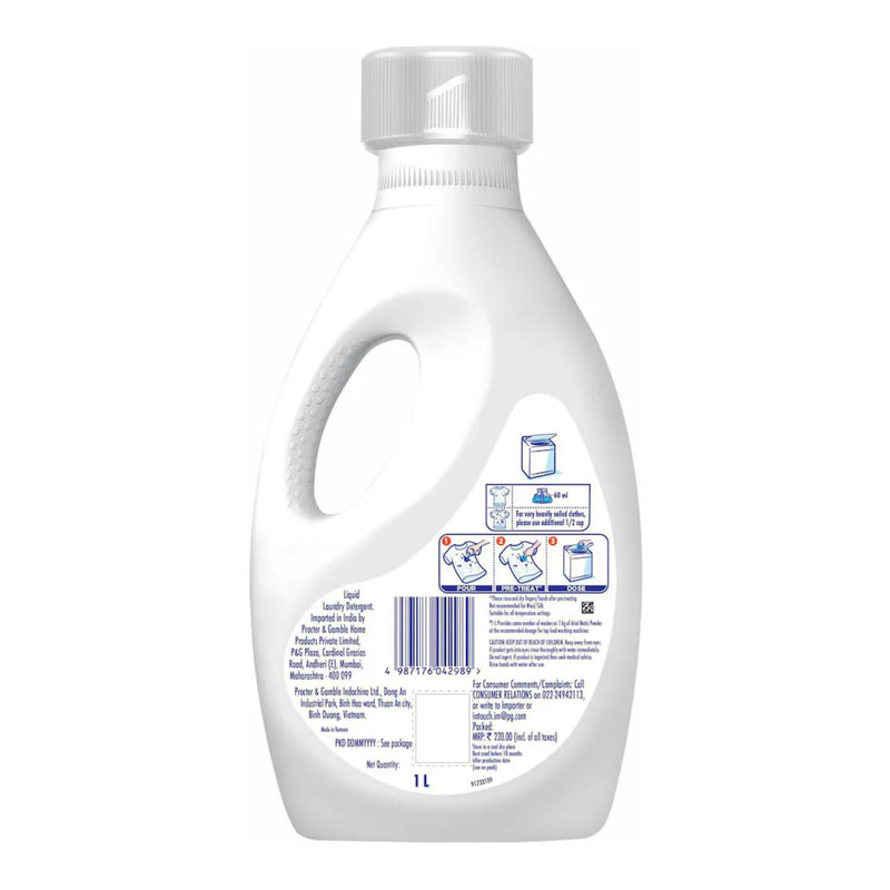 Ariel Matic Liquid Top Load Laundry Liquid Detergent, 1 Liter (Pack of 12)