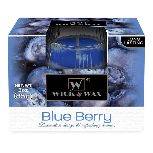 Wick & Wax Blue Berry Box Candle, 3oz (85g)