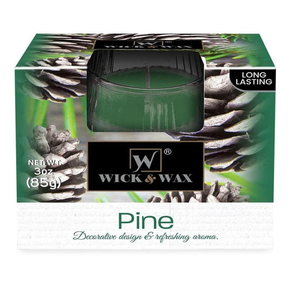 Wick & Wax Pine Box Candle, 3oz (85g)