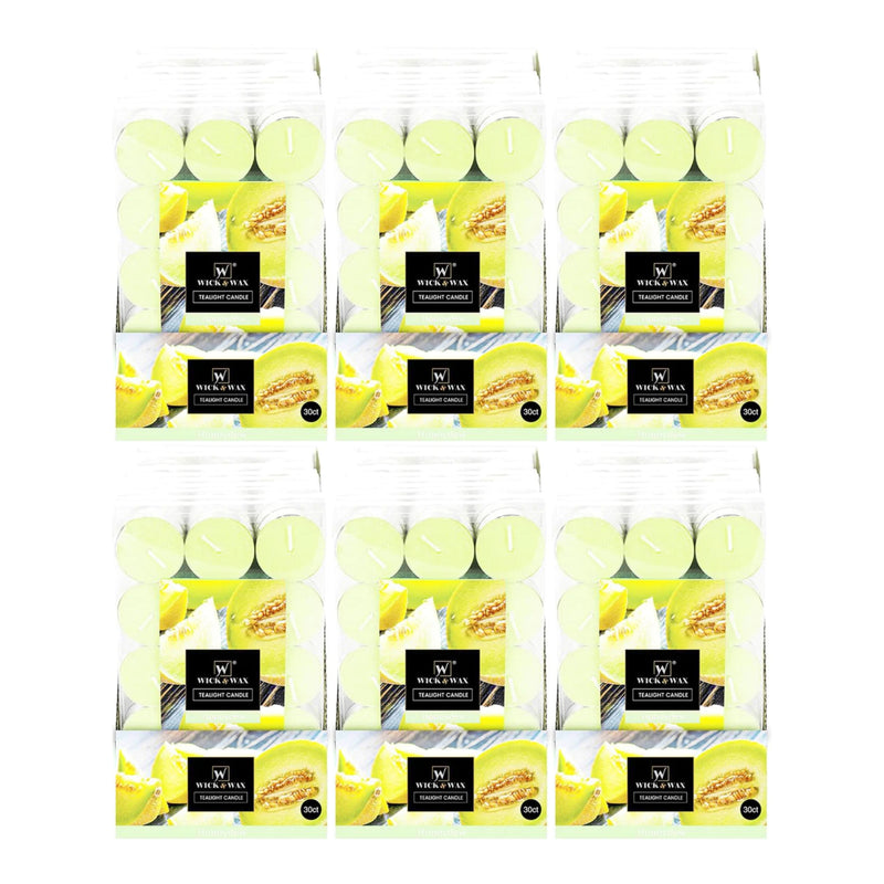 Wick & Wax Honeydew Tealight Candle, 30 Count (Pack of 6)