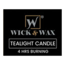 Wick & Wax Black Cherry Scent Jumbo Tealight Candle, 6 Count