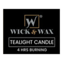 Wick & Wax Black Cherry Scent Jumbo Tealight Candle, 6 Count (Pack of 2)