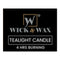 Wick & Wax Black Cherry Scent Jumbo Tealight Candle, 6 Count