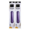 Wick & Wax Unscented 10" Purple Taper Candle, 3 Count (Pack of 2)
