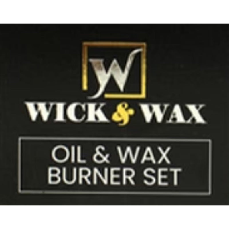 Wick & Wax Vanilla Oil & Wax Burner 7 Piece Set (Pack of 6)