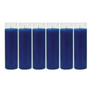 8" Tall Blue Candle - 7 Day Blue Prayer Glass Candle Unscented 10oz (Pack of 6)