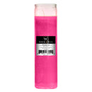 8" Tall Pink Candle - 7 Day Pink Prayer Glass Candle Unscented 10oz