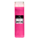 8" Tall Pink Candle - 7 Day Pink Prayer Glass Candle Unscented 10oz (Pack of 6)